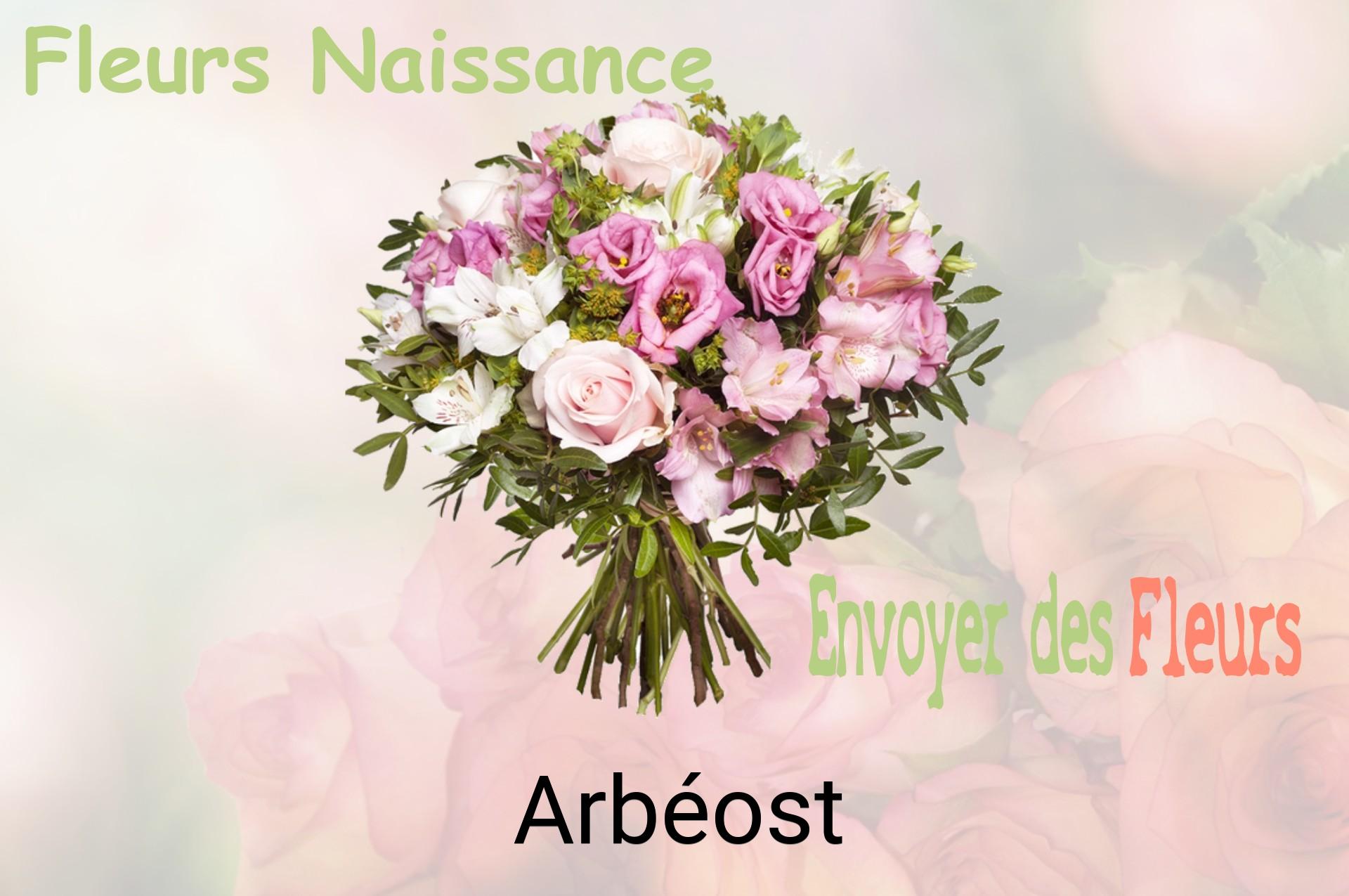 Bouquet de fleurs de naissance livré à Arbéost